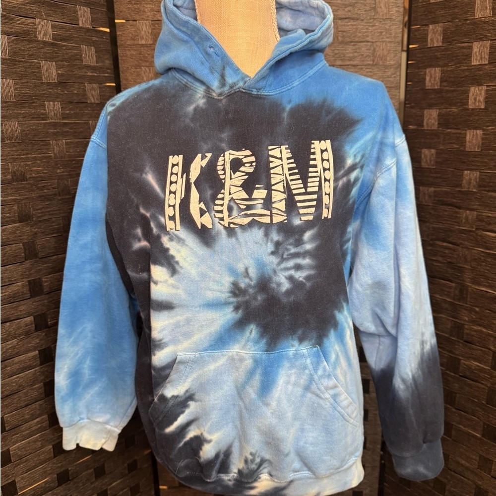 K&M Blue Tie-Dye Hoodie - Picture 1 of 3